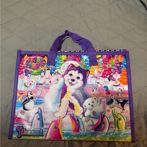 Lisa Frank Colorful Animal Puzzle Bag - Purple, Pink, Blue